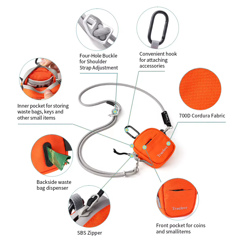 Bolso bandolera impermeable de transporte para perros y gatos - imagen 3
