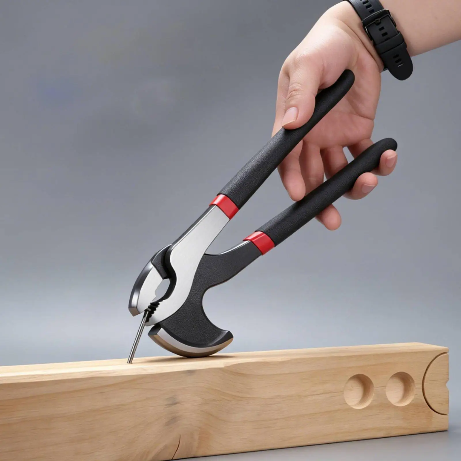 Extractor de Clavos Manual con Mango Antideslizante – Herramienta de Carpintería