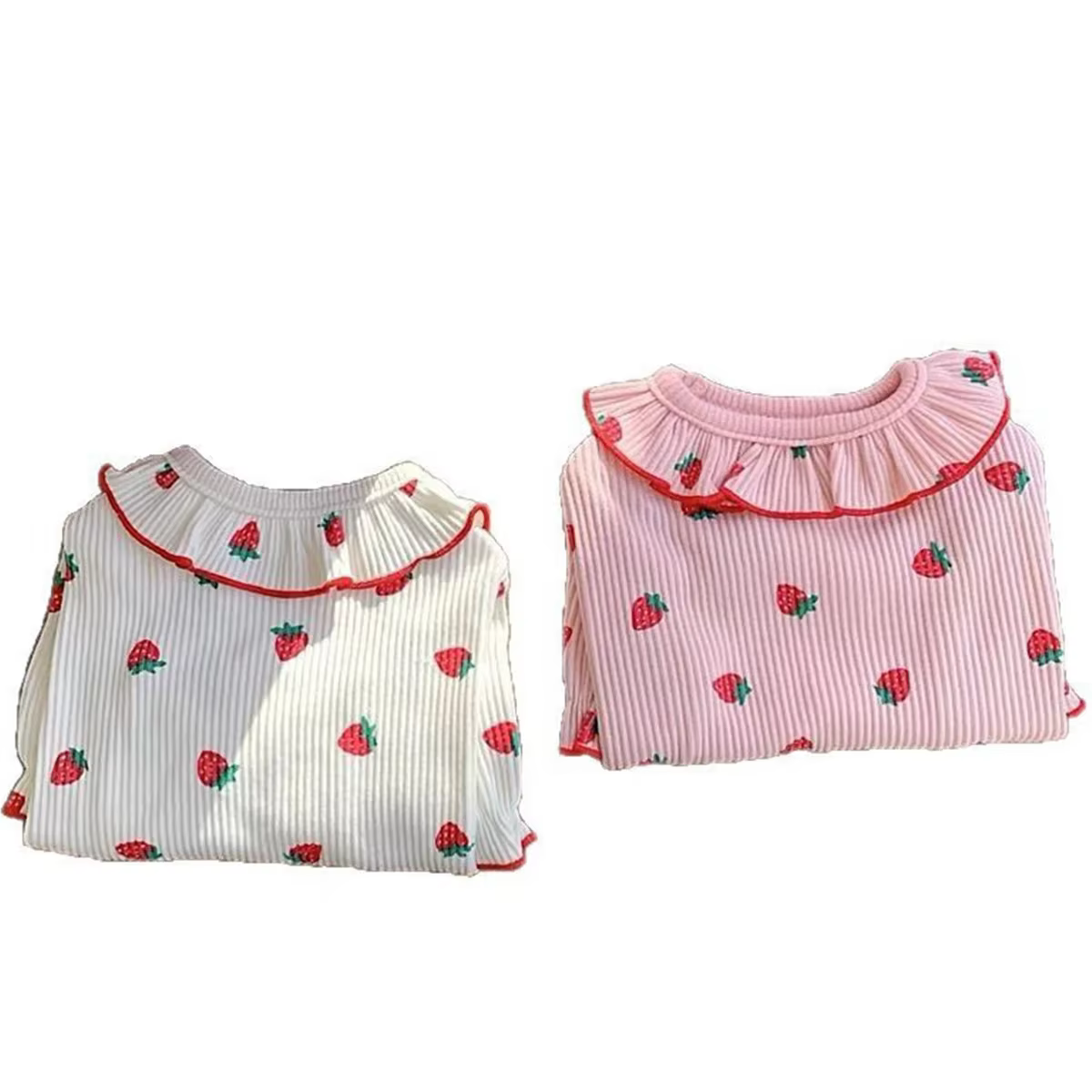 Ropa de verano transpirable para gatos y perros pequeños, fresa
