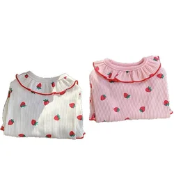 Ropa de verano transpirable para gatos y perros pequeños, fresa