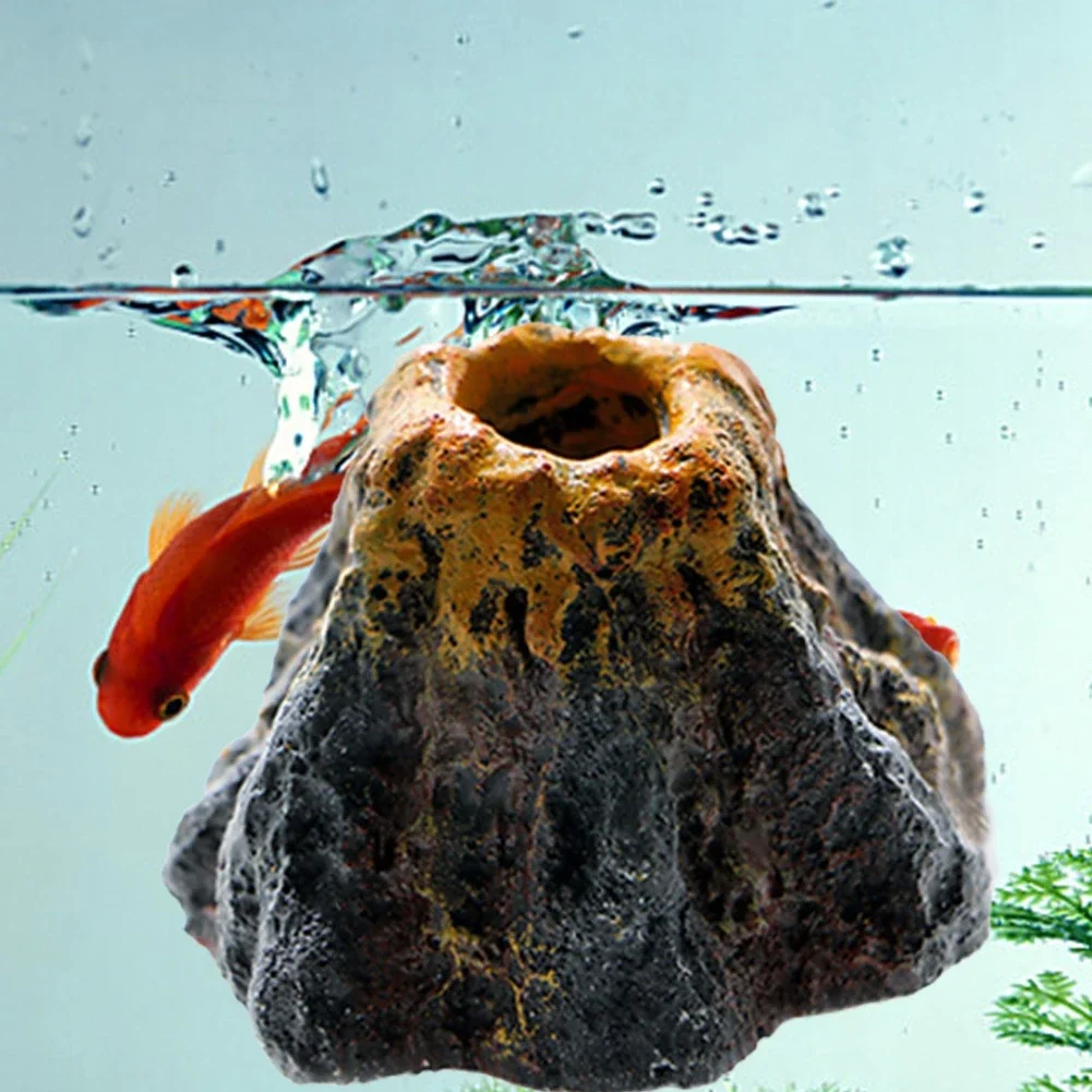 Adorno de roca volcánica para acuario