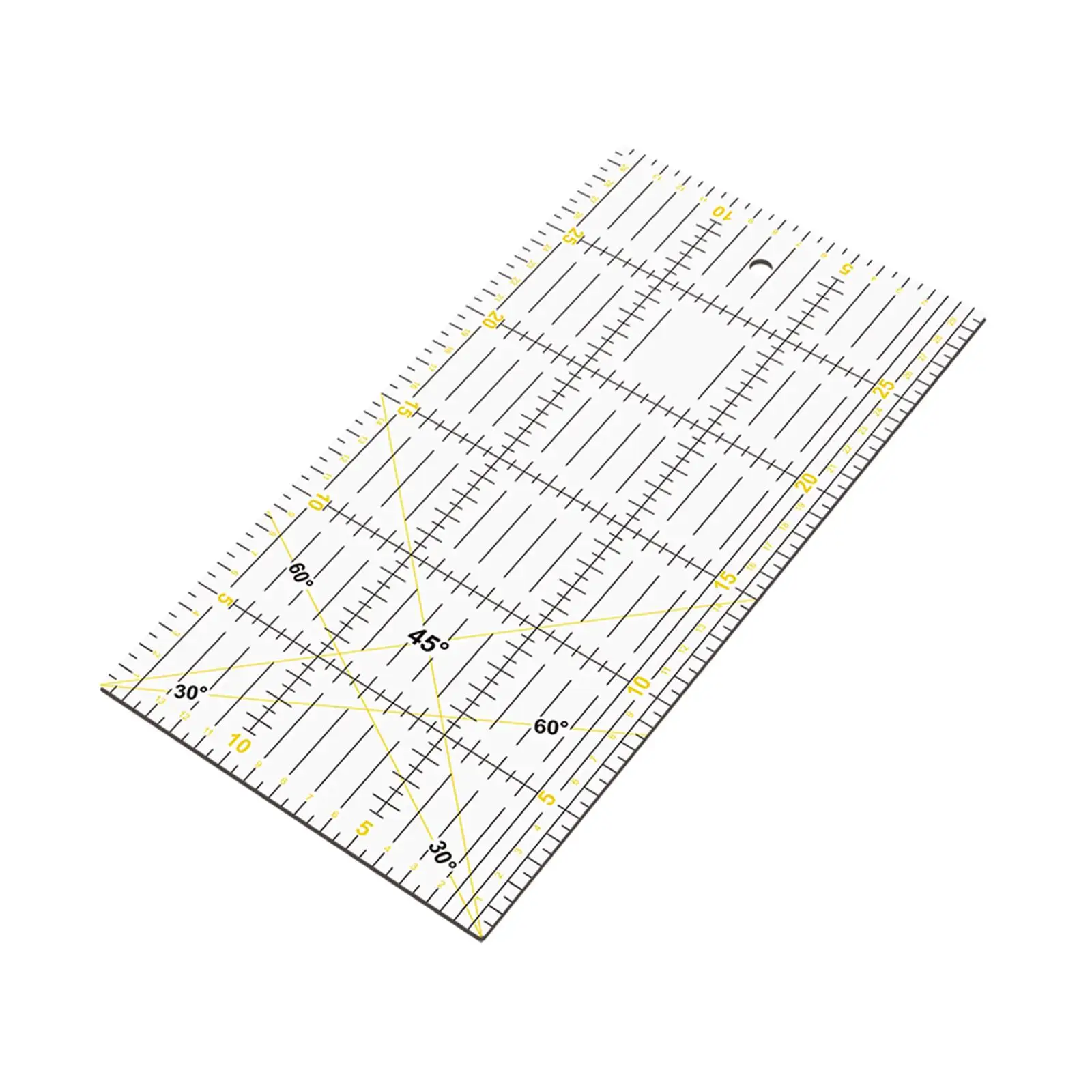 Regla Rectangular de Acrílico para Quilting y Cortar Tela