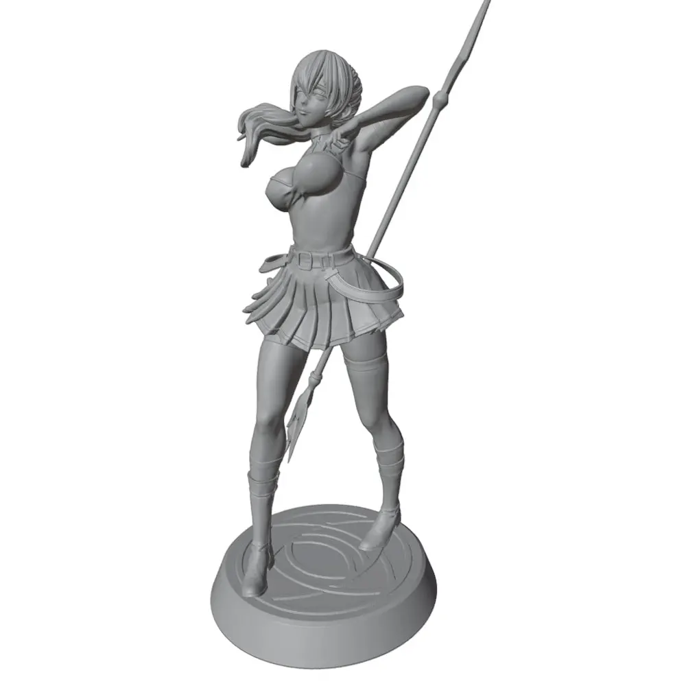 MiniFigura Resina 1/24 Escala 75mm – Kit DIY Impresión 3D Anime Sin Montar