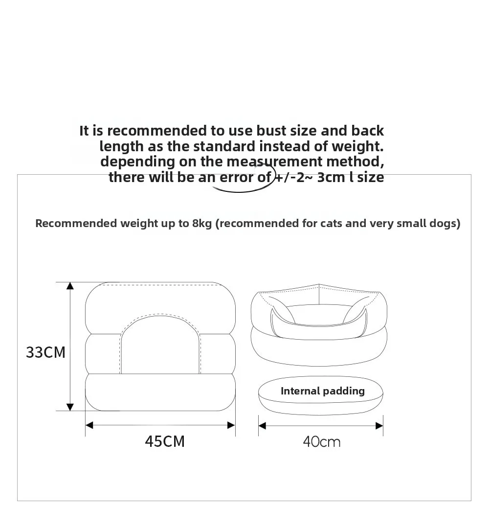 Cama plegable para gatos - vista frontal