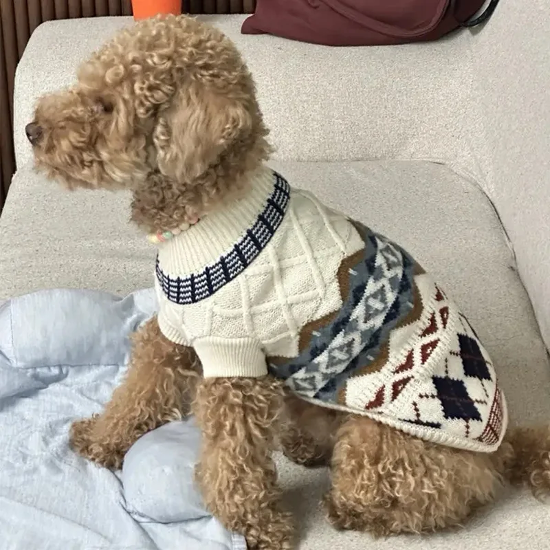 Jersey cálido de cuadros para Chihuahua y Bichón Frisé - imagen 5
