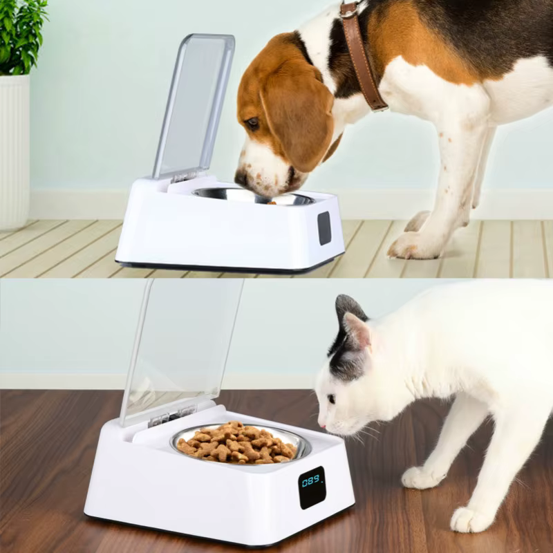 Comedero automático para gatos con tapa y sensor USB - imagen 5