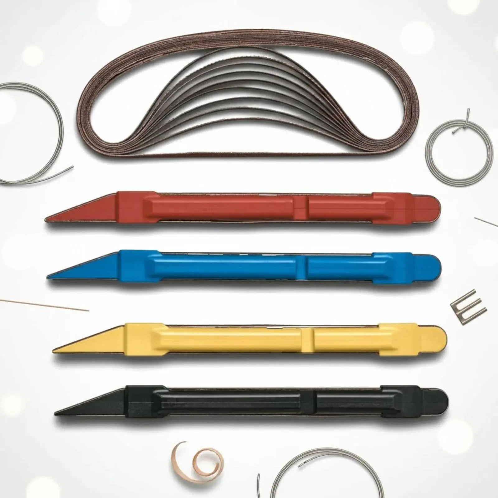 Kit de lijado para guitarra, óxido de aluminio, agarre ergonómico - imagen 2