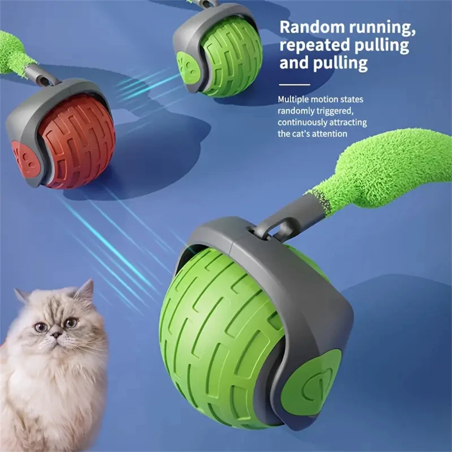 Juguete pelota automática para gatos, recargable USB - imagen 3