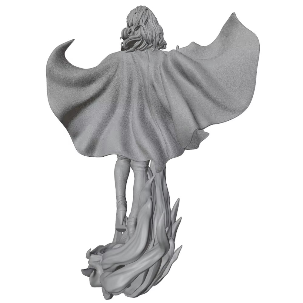 Kit resina figura femenina 1/24 75mm GK impreso 3D gris sin montar ni pintar - imagen 3