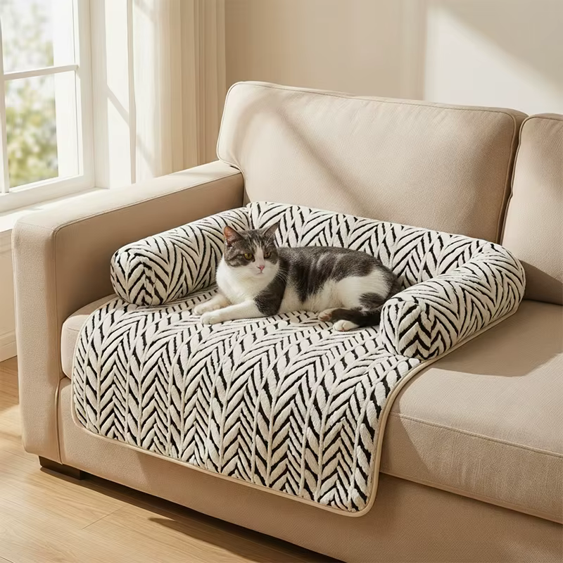 Cama perros y gatos laterales reforzados protector sofá antideslizante - imagen 5