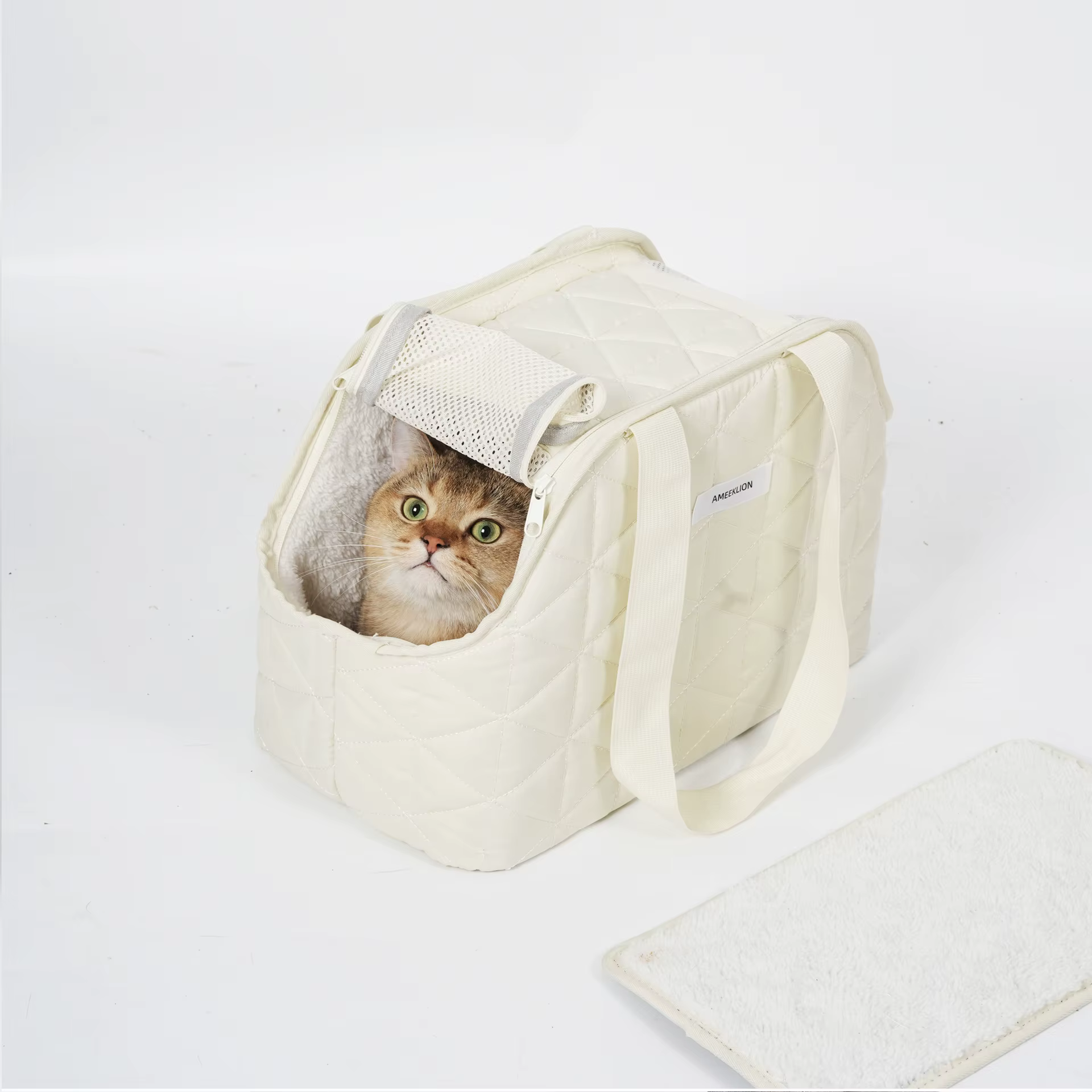 Mochila transportín para gatos y perros pequeños – Transpirable y cálida - imagen 5