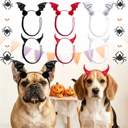 Lazos ajustables para el pelo de perro Halloween alas murciélago