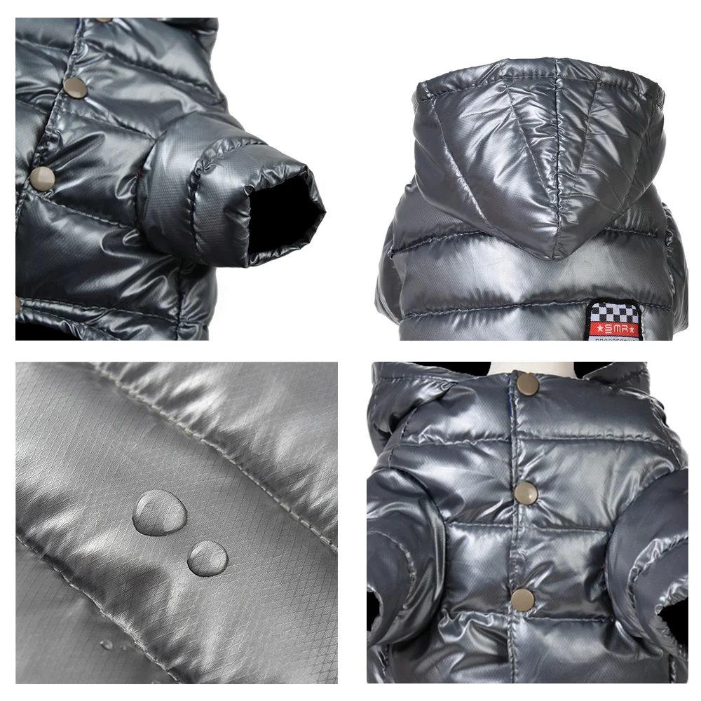 Chaqueta impermeable para perros pequeños y medianos – Abrigo cortavientos de invierno