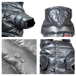 Chaqueta impermeable para perros pequeños y medianos – Abrigo cortavientos de invierno