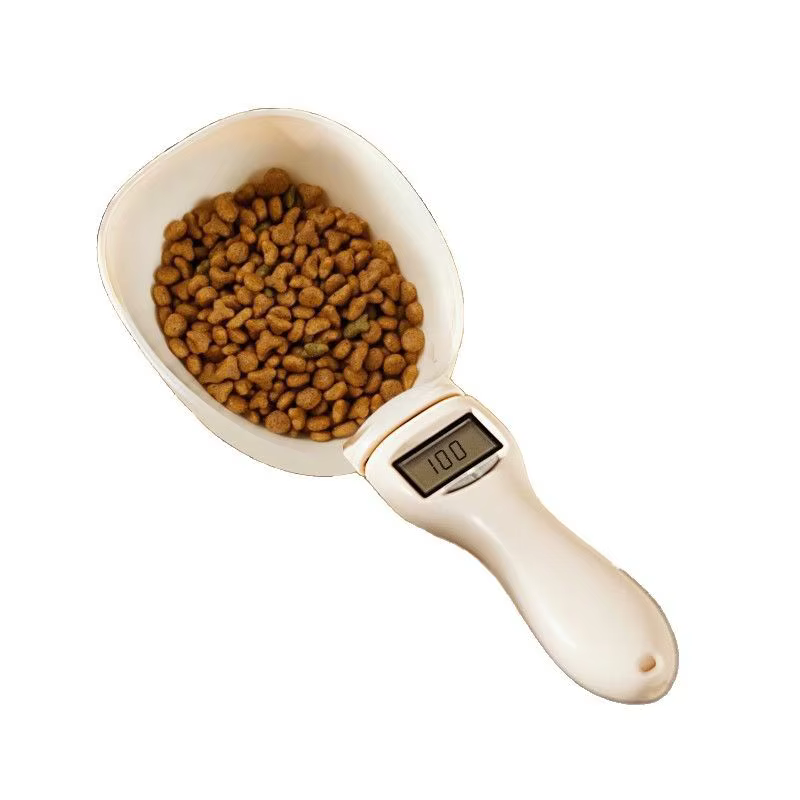 Báscula digital de cuchara para pesar comida de perros y gatos