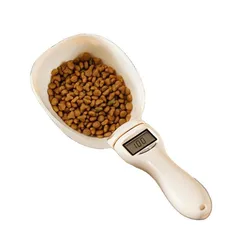 Báscula digital de cuchara para pesar comida de perros y gatos