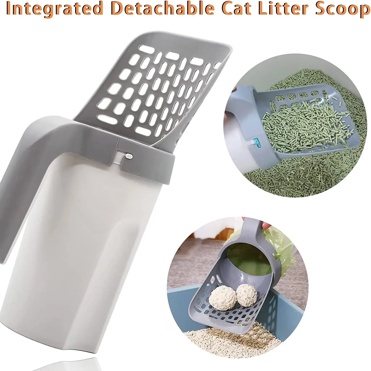 Soporte ergonómico de la pala para gatos