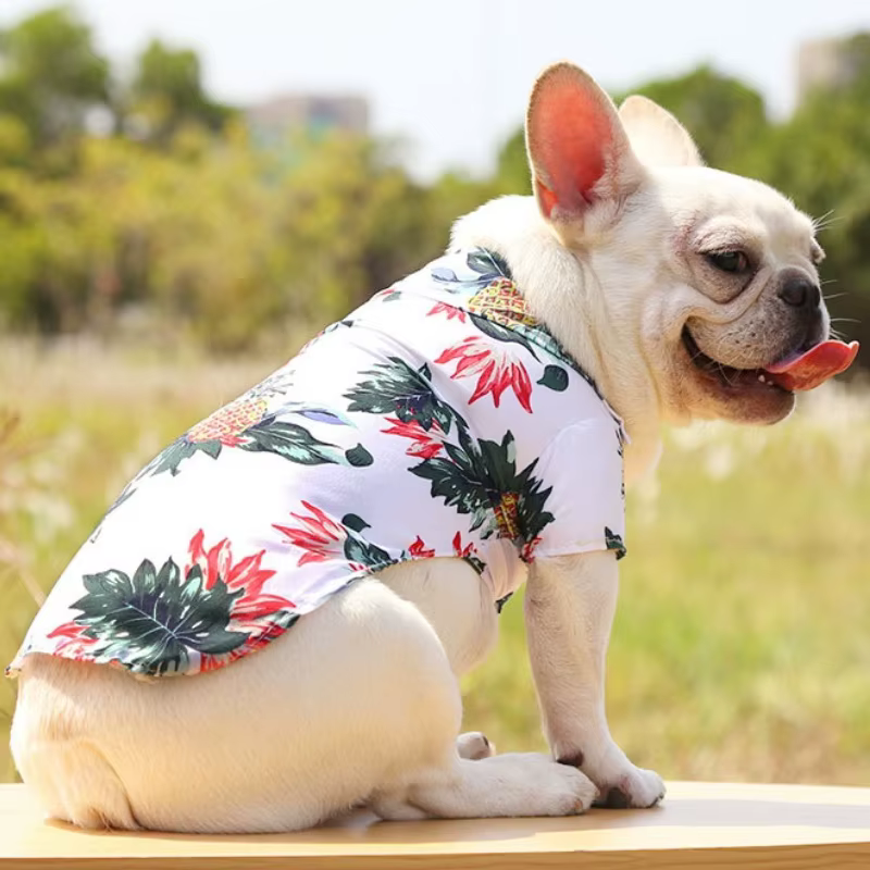 Camisa Hawaiana de Verano para Perro y Gato – Ropa de Playa - imagen 3
