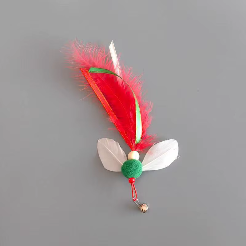 Juguete para gatos de plumas y peluche, interactivo de juego - imagen 2
