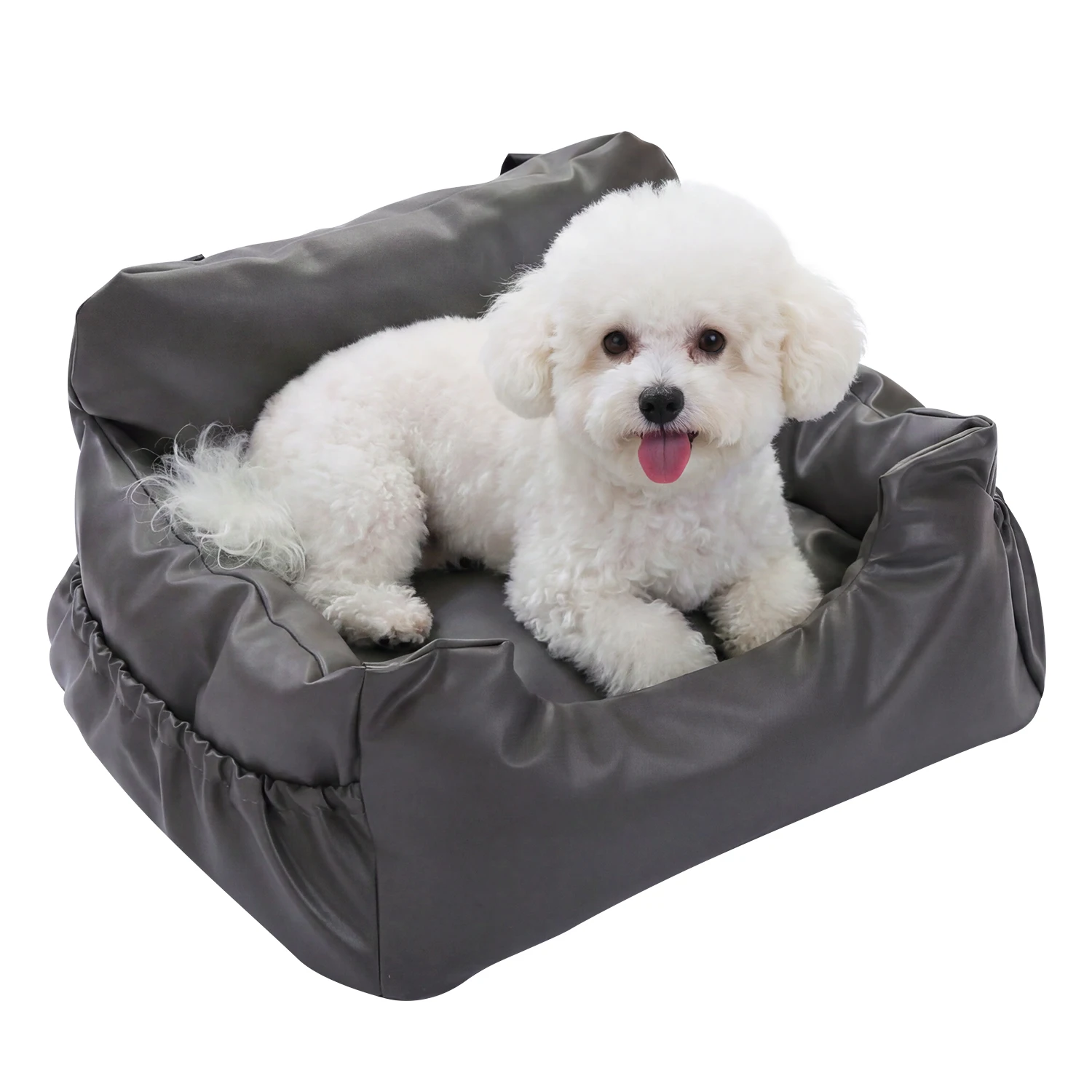 Asiento elevador coche para perros pequeños y medianos, cojín suave - imagen 5
