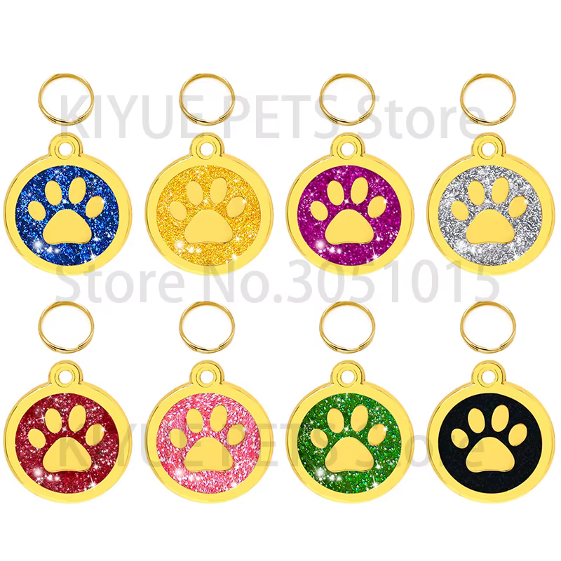 Placas de identificación metálicas para perros y gatos - imagen 3