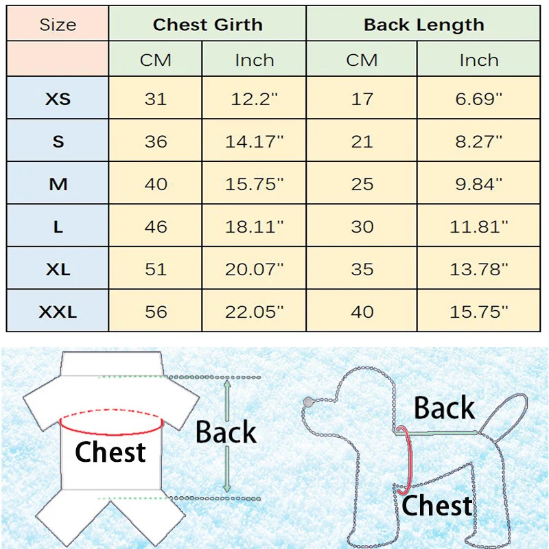 Suéter para mascotas vista frontal
