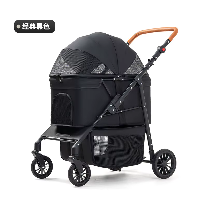 Carrito de paseo plegable para perros y gatos medianos-grandes
