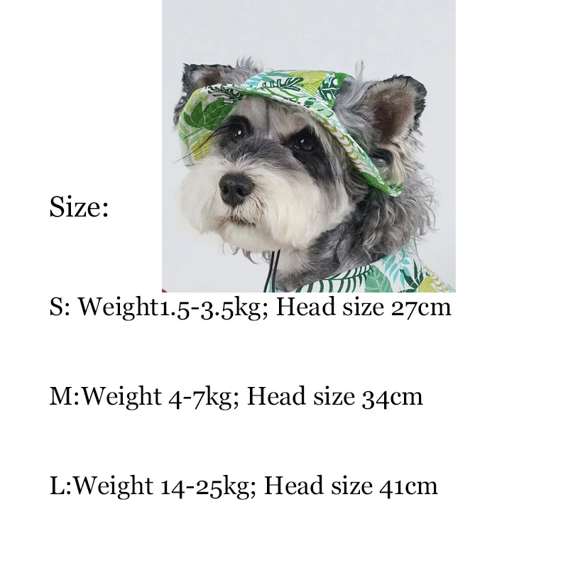 Disfraces de perros estilo hawaiano en tonos tropicales