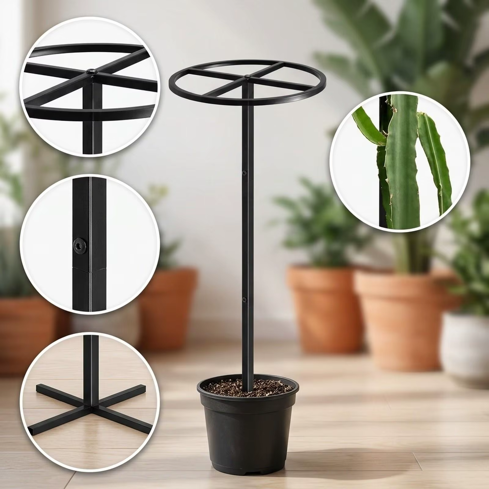 Enrejado desmontable ajustable para plantas trepadoras vertical, estable - imagen 2