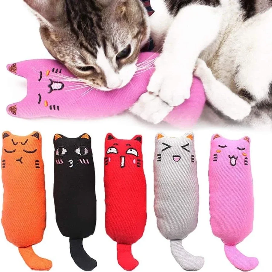 Juguete interactivo de peluche para gatos con catnip y sonido - imagen 3