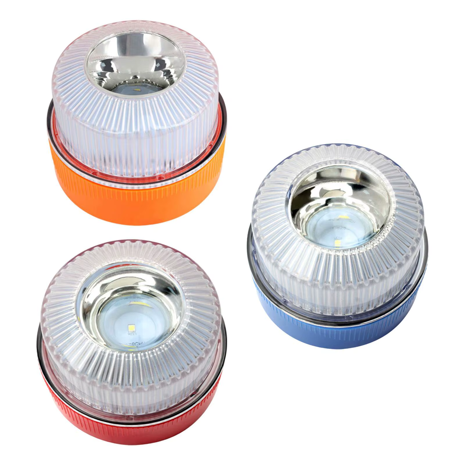 Luz estroboscópica encendida en entorno de carretera