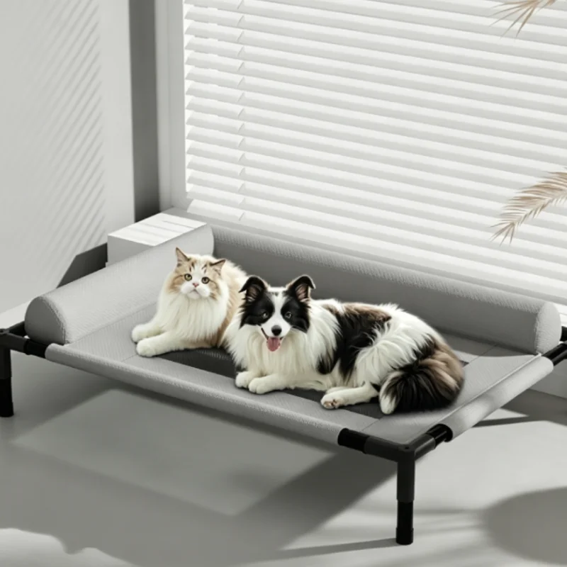 Cama refrescante para perros con almohada, malla transpirable y lavable - imagen 3