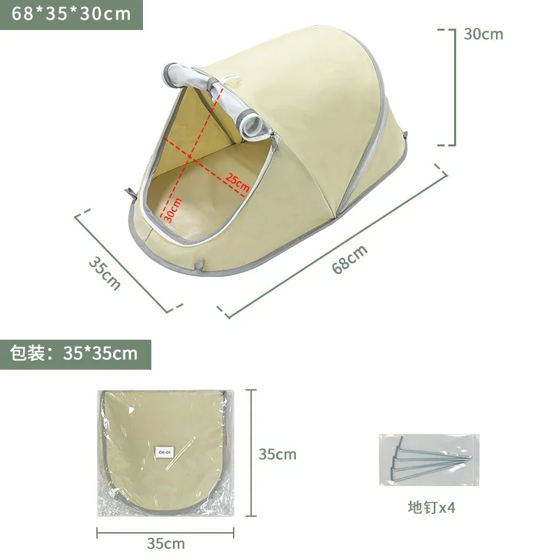 Carpa portátil plegable para gatitos y cachorros – Transpirable - imagen 5