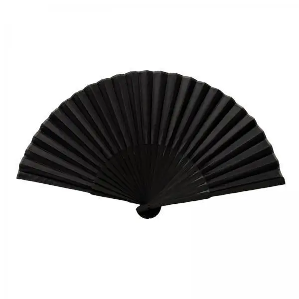 Abanico plegable de bambú elegante para eventos y bodas