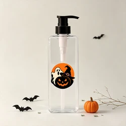 Dispensador de Jabón Halloween con Bomba – Botella Transparente para Champú y Loción