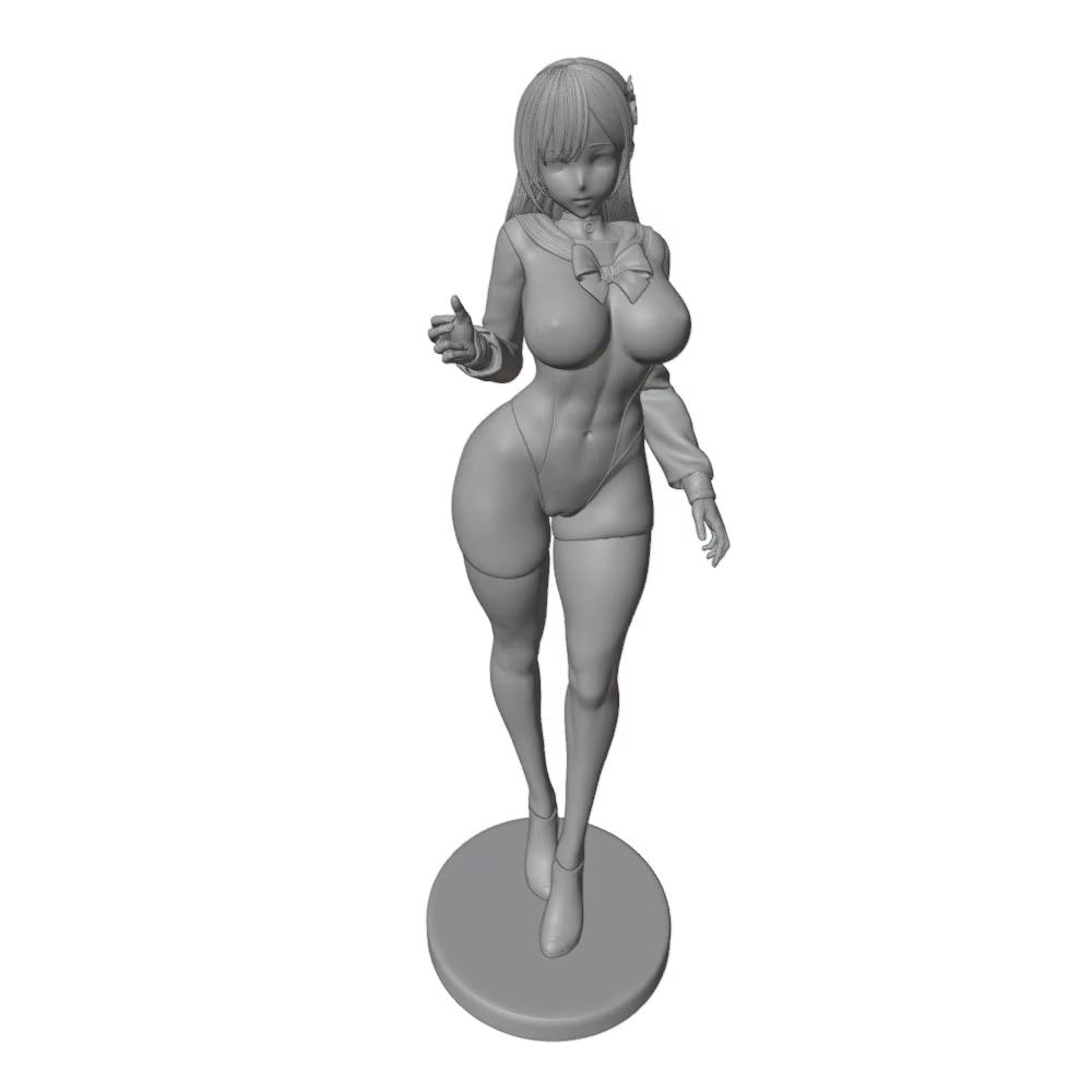 Detalle de la superficie gris del modelo 3D