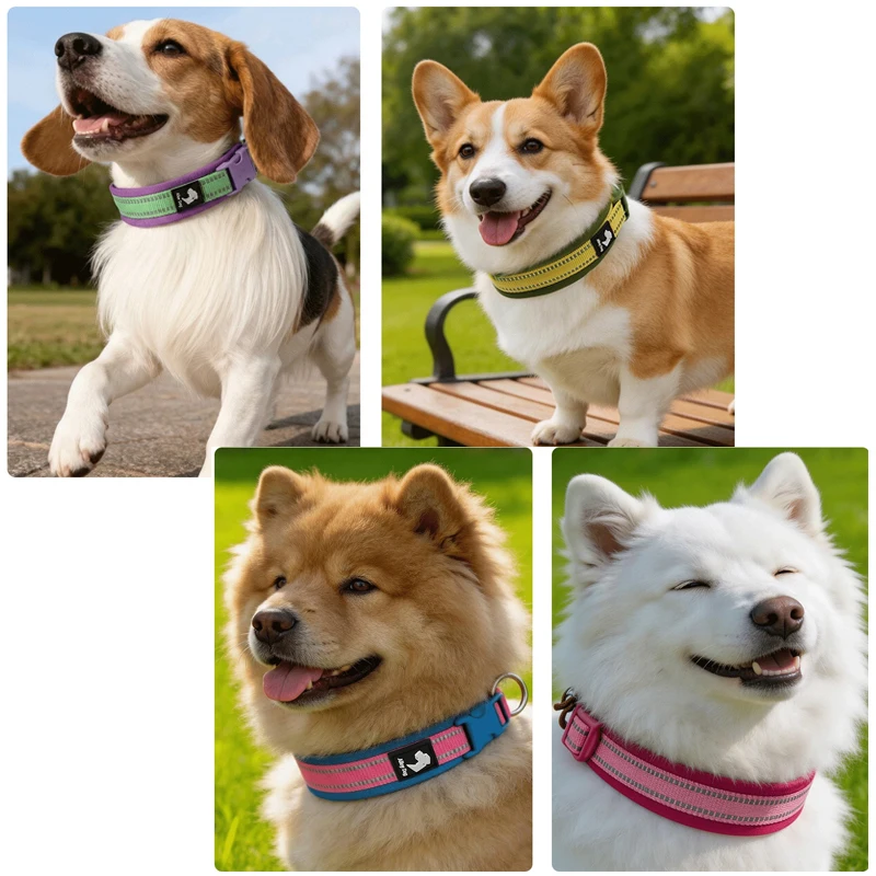 Collar transpirable anti-estrangulamiento neopreno para perros - imagen 3