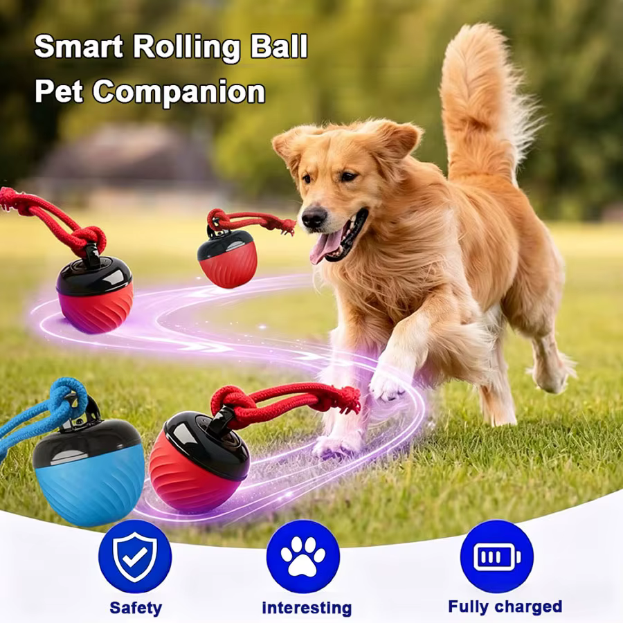 Pelota juguete interactiva perros y gatos con movimiento automático - imagen 4