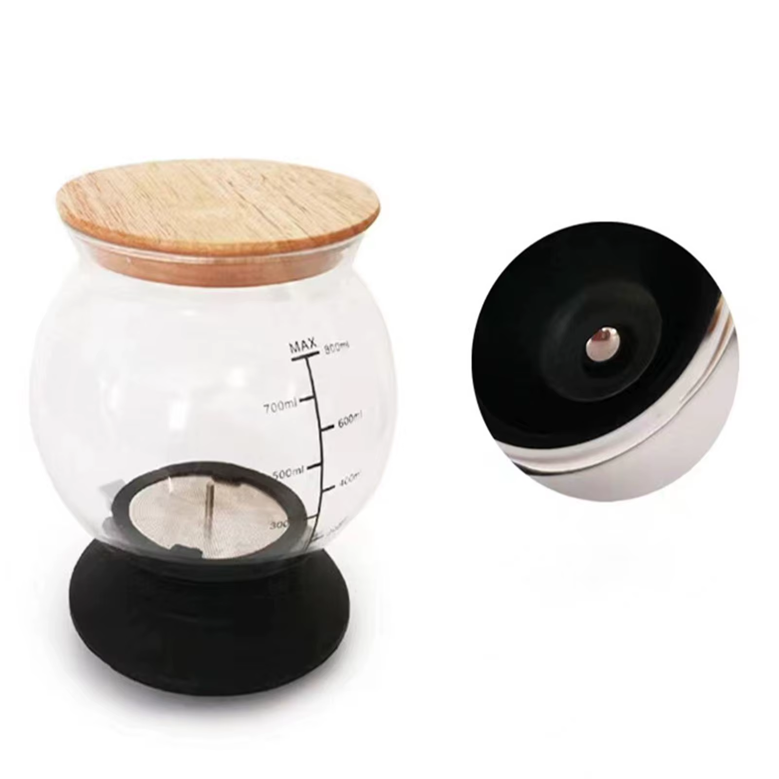 Tetera de vidrio con infusor para gatos y perros – Filtro integrado - imagen 5