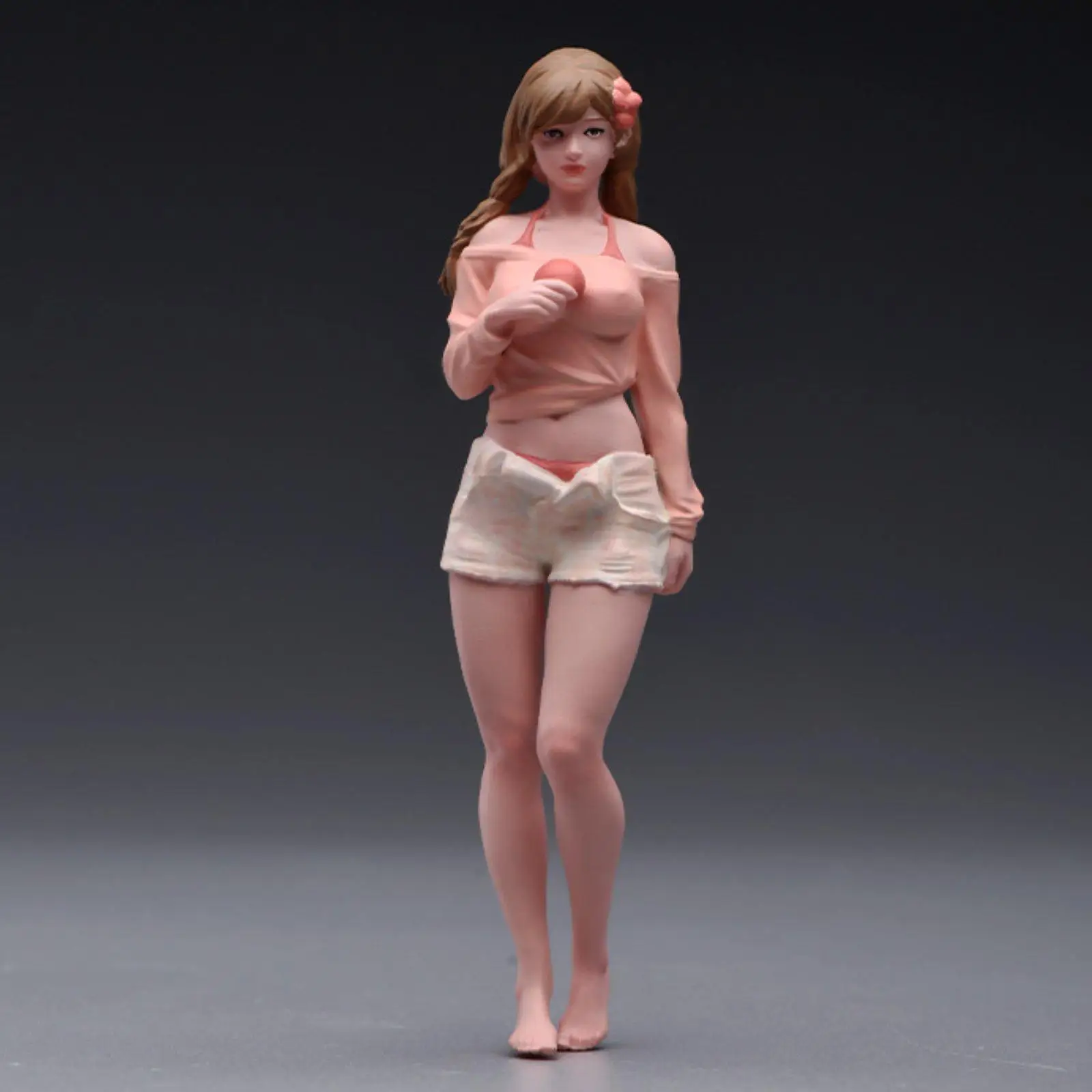 Figura miniatura niña 1/24 para decoración y micropaisaje
