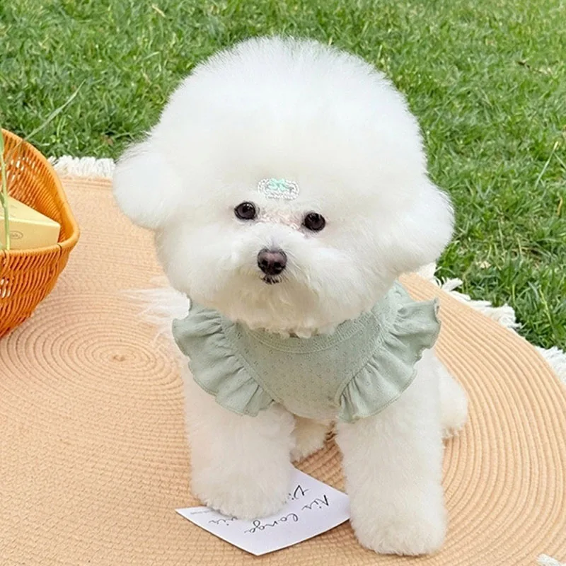 Vestido con falda floral para perros pequeños y medianos