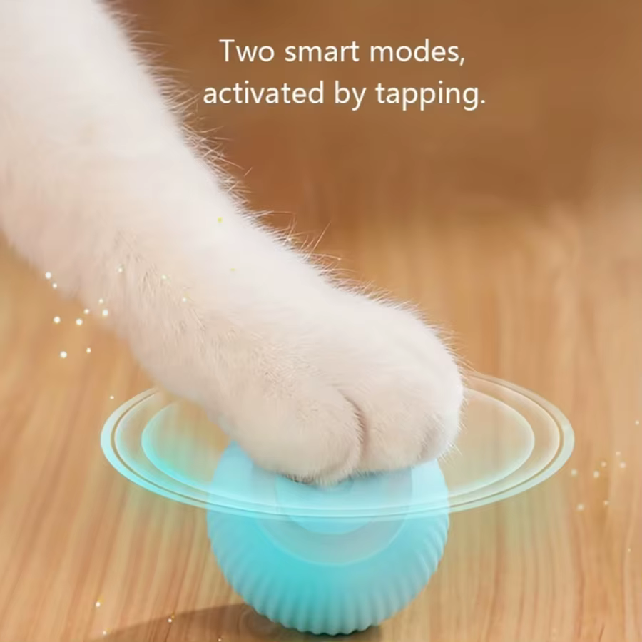 Pelota interactiva automática para gatos – Juguete rodante eléctrico - imagen 4
