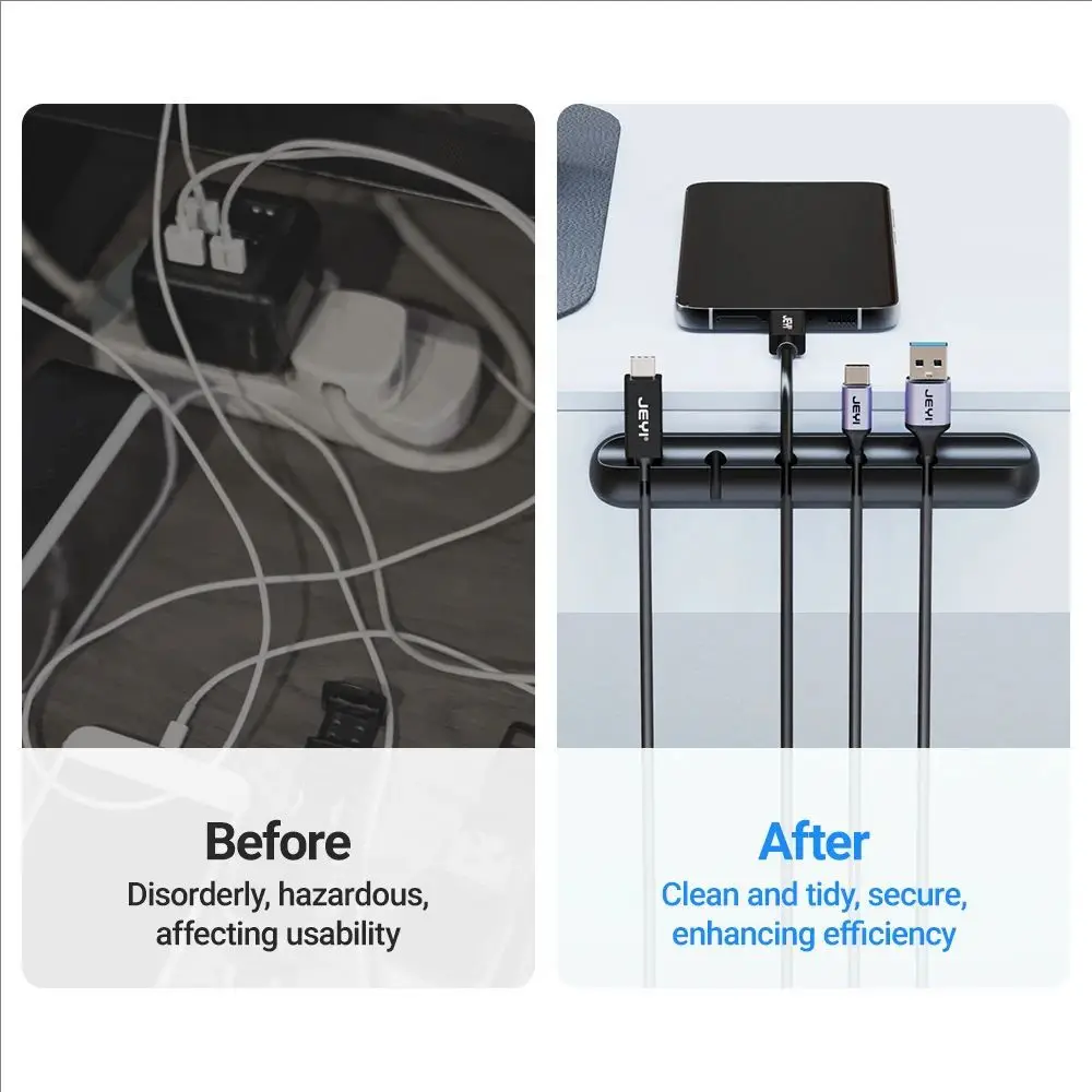 Organizador de cables de silicona para gatos y perros, clips USB - imagen 3