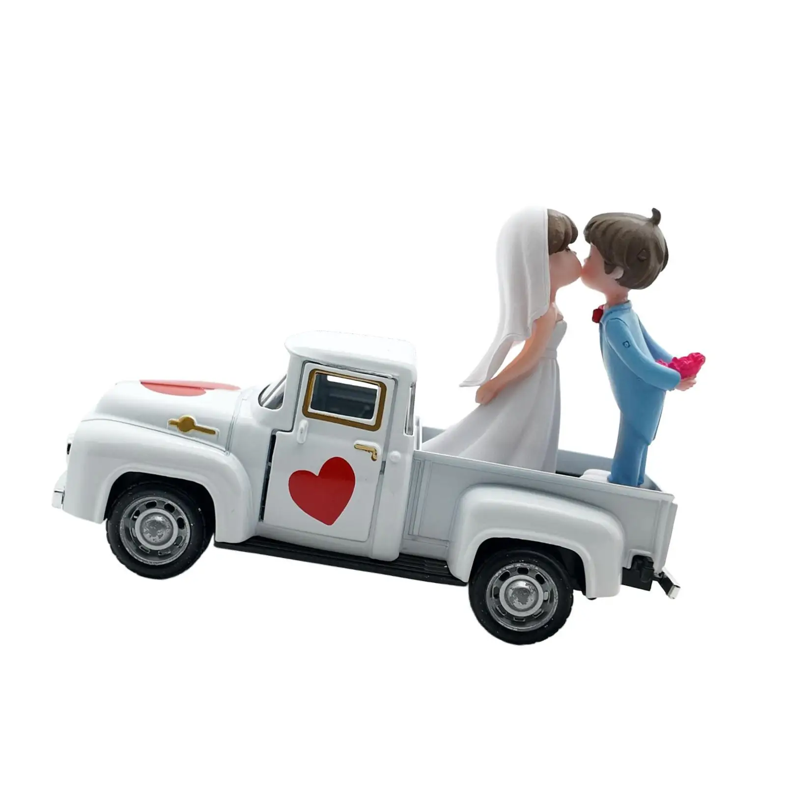 Figura de Pareja en Camioneta Rústica – Decoración para Compromiso y San Valentín - imagen 3