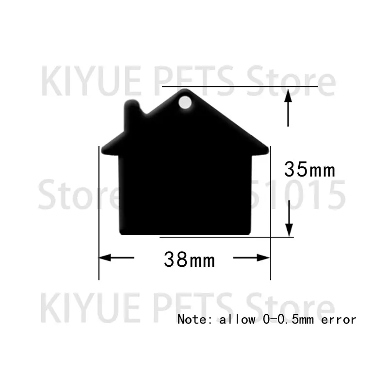 Placa de identificación personalizable aluminio para gatos y perros - imagen 3