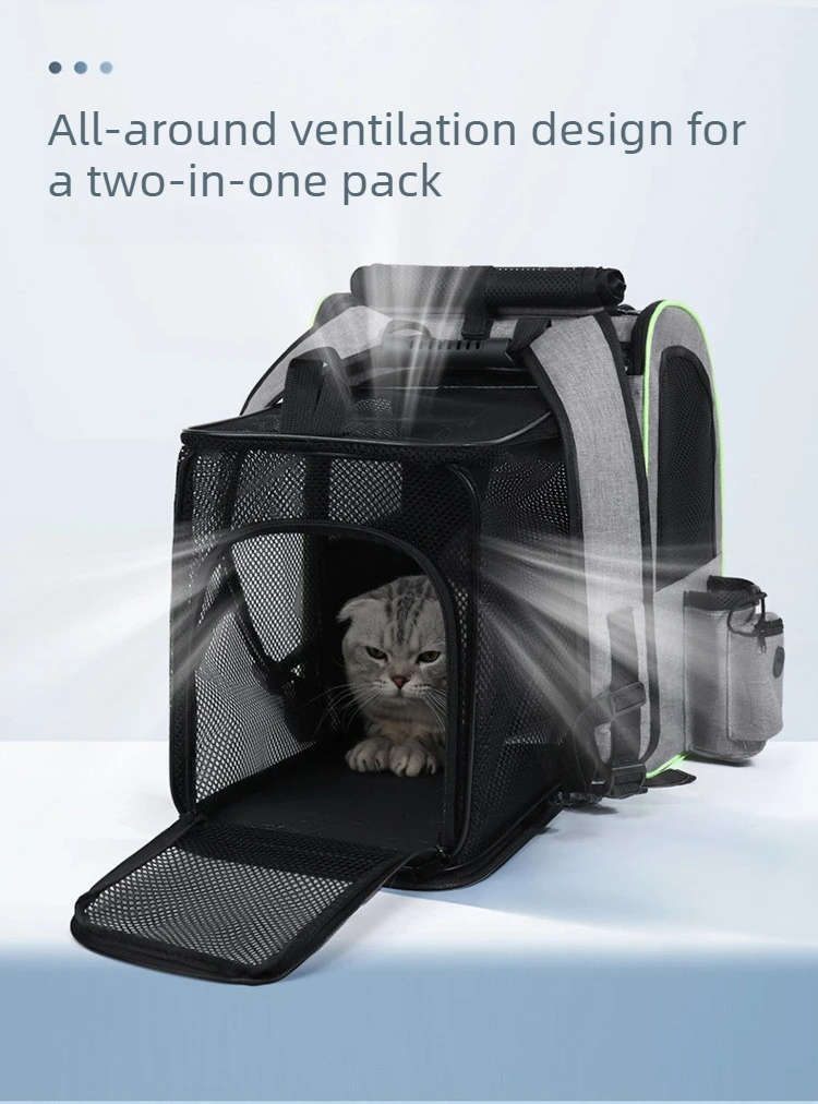 Mochila expandible para gatos LZJV vista frontal