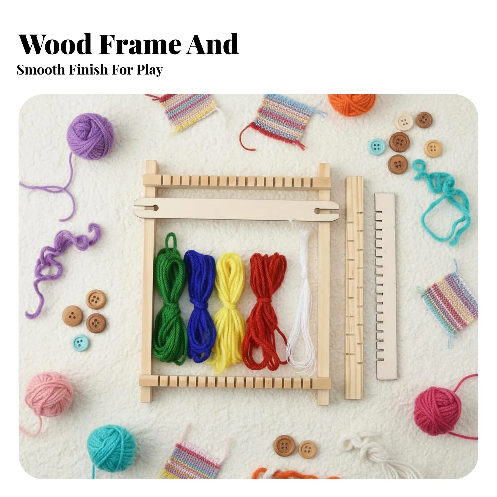 Juguetes para gatos y perros: kit telar de madera educativo - imagen 3