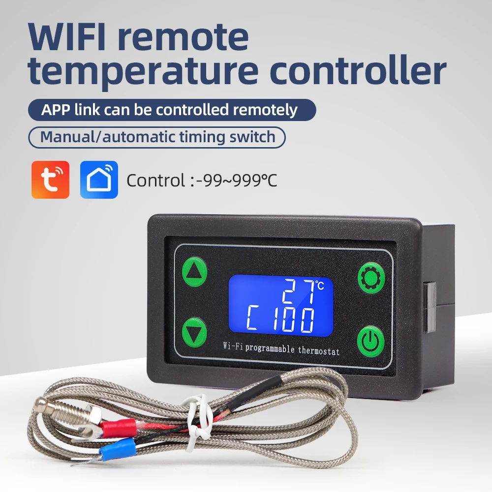 Termostato Digital WiFi para Mascotas - Regulador Programable con Sensor K - imagen 4