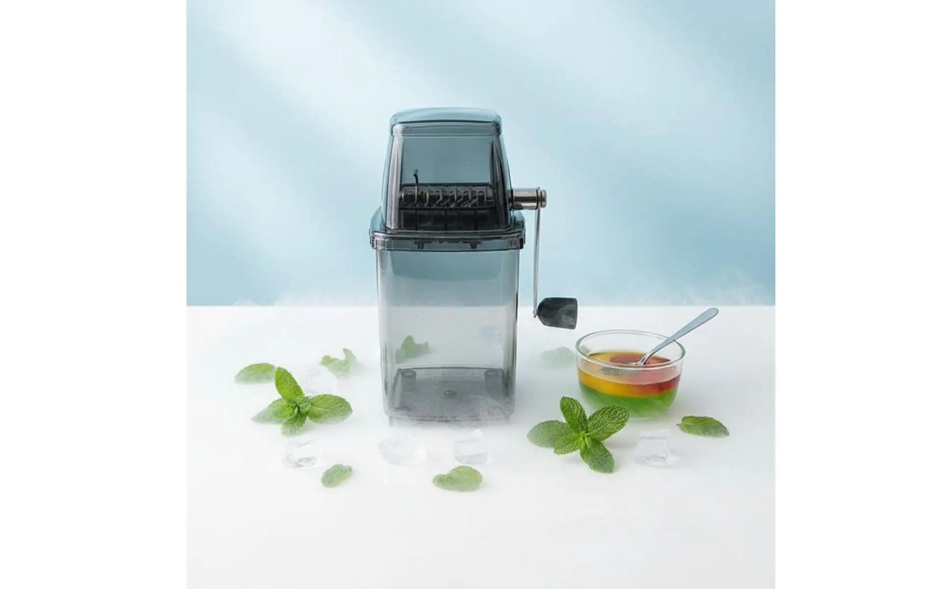 Trituradora manual con manivela para triturar hielo granizado