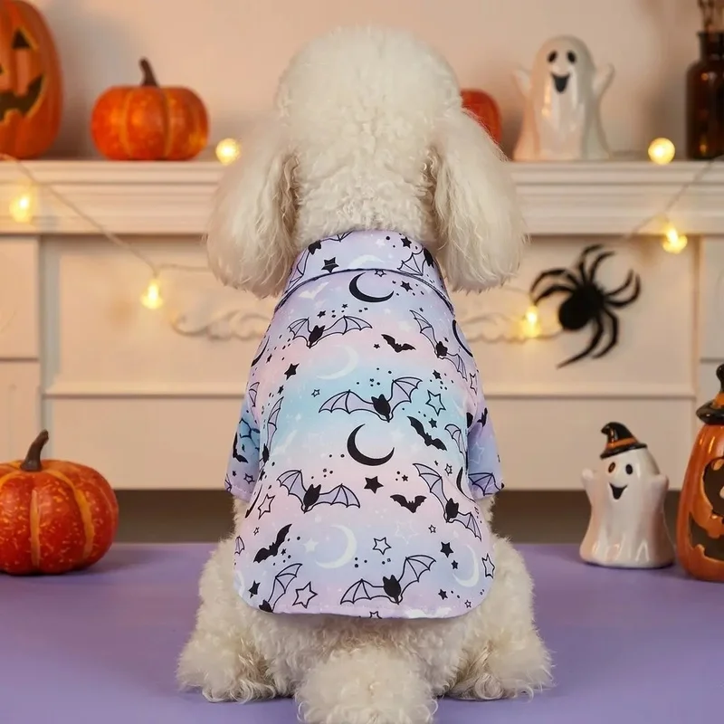Camiseta de Halloween para Perro y Gato con Diseño de Murciélago - imagen 4